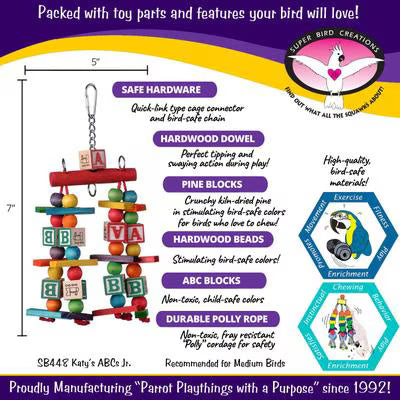 Katy's ABCs Jr. Bird Toy - SB448