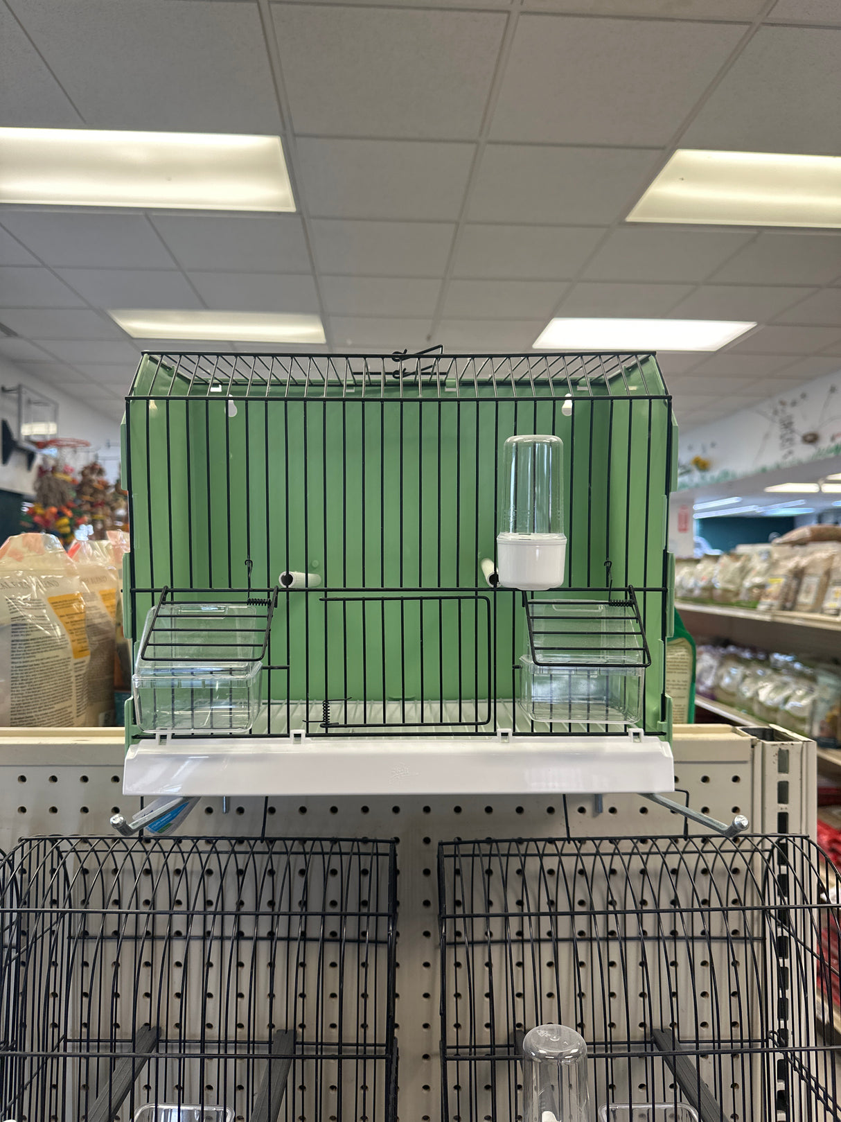 2GR Exposition Cage Green 3 Doors Black Grid Art. 315