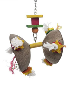 Coconut Husk Flying Wheels