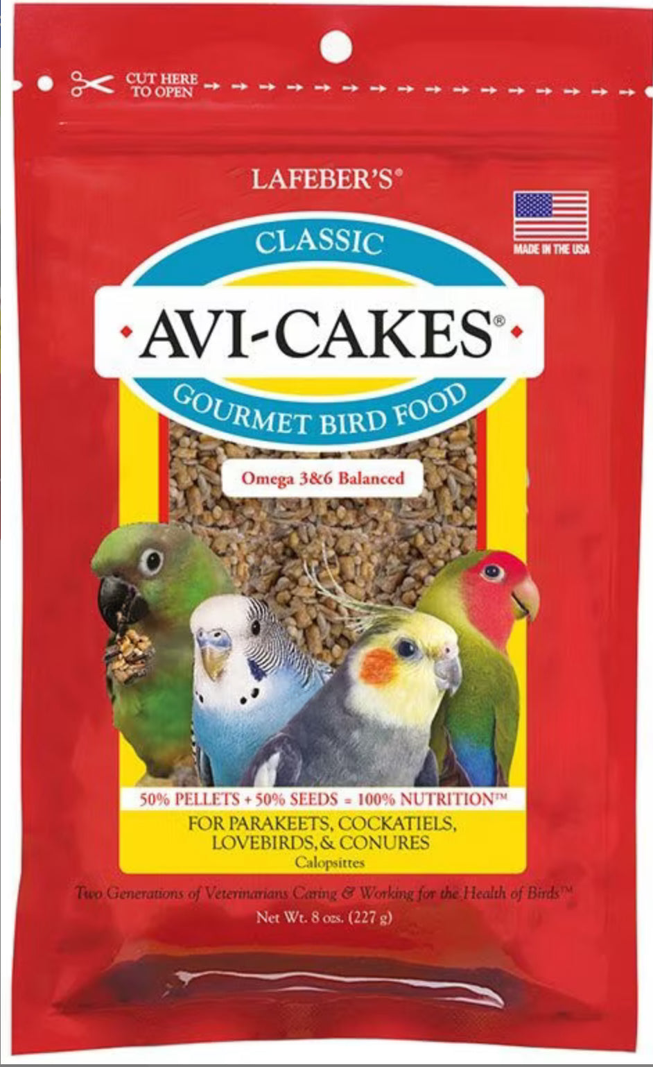 Lafeber's Avi Cakes Parakeets, Cockatiels, Lovebirds, Conures