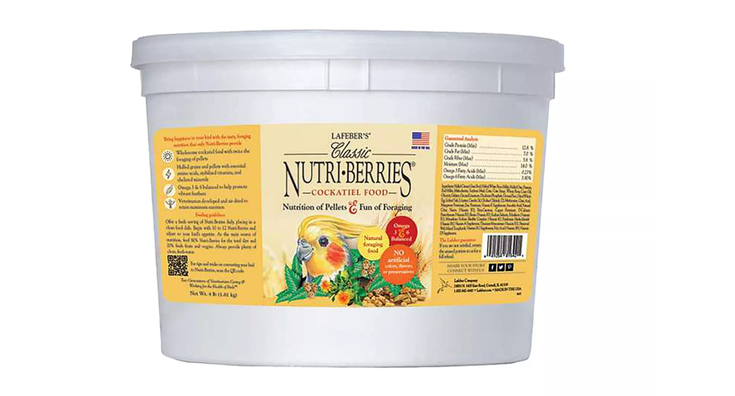 Lafeber's Classic Nutri Berries Cockatiel Food 4LB