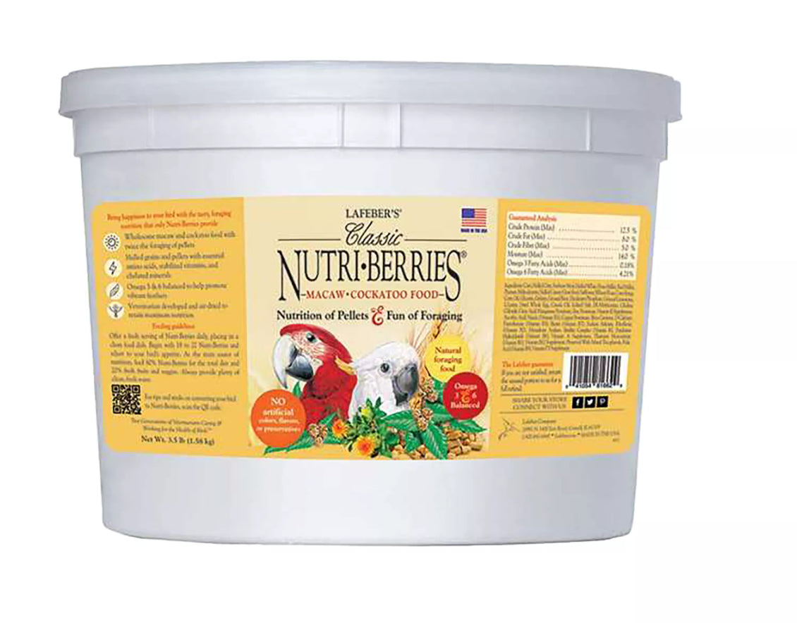 Lafeber's Classic Nutri Berries Macaw & Cockatoo 4LB