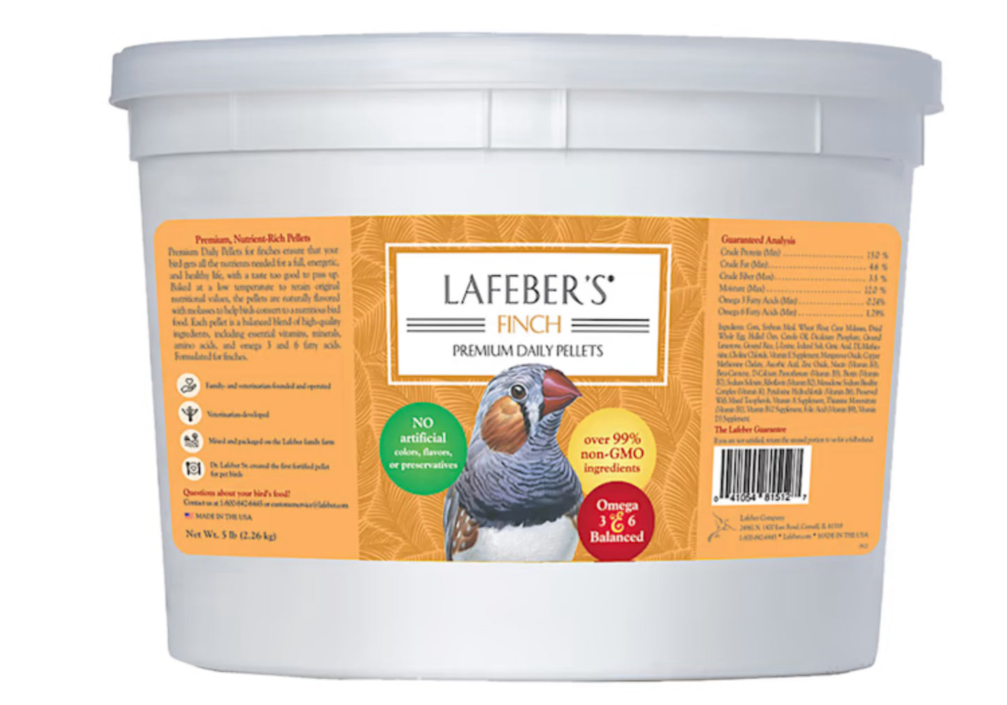 Lafeber's Daily Pellets Finch 5LB