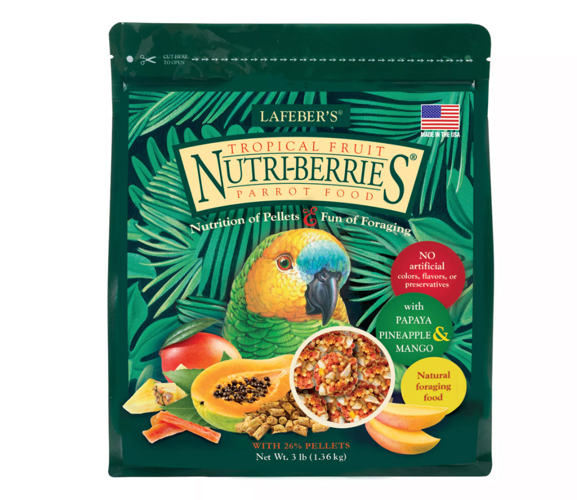 Lafeber's Tropical Fruit Nutri Berries Parrot 3lb