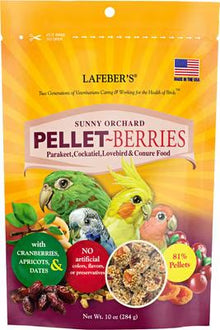 Lafeber's Sunny Orchard Pellet Berries For Parakeet, Cockatiel, Lovebird, Conure