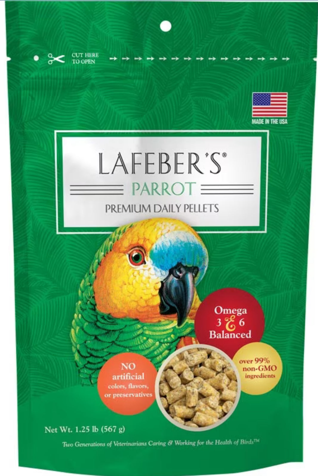 Lafeber's Parrot Premium Daily Pellets Parrot