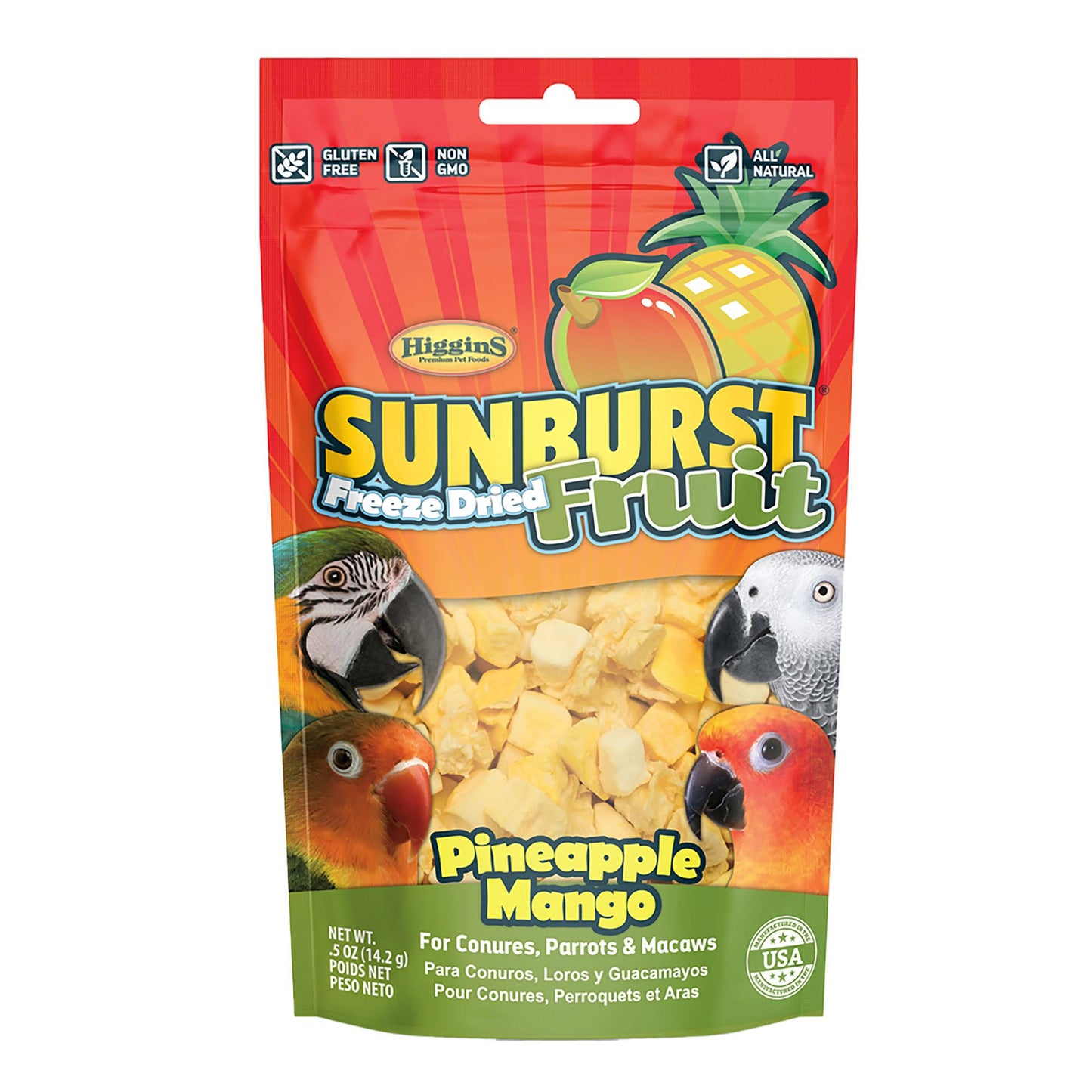 Sun Burst Freeze Dried Fruit Pineapple mango