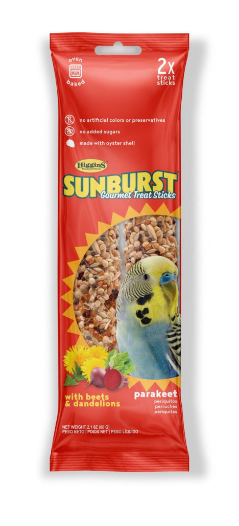 Sunburst Gourmet Treat sticks parakeet beets & dandelion