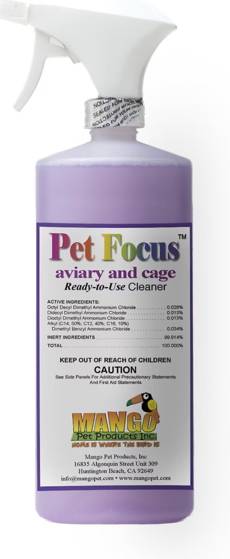 Pet Focus Aviary and Cage Quart